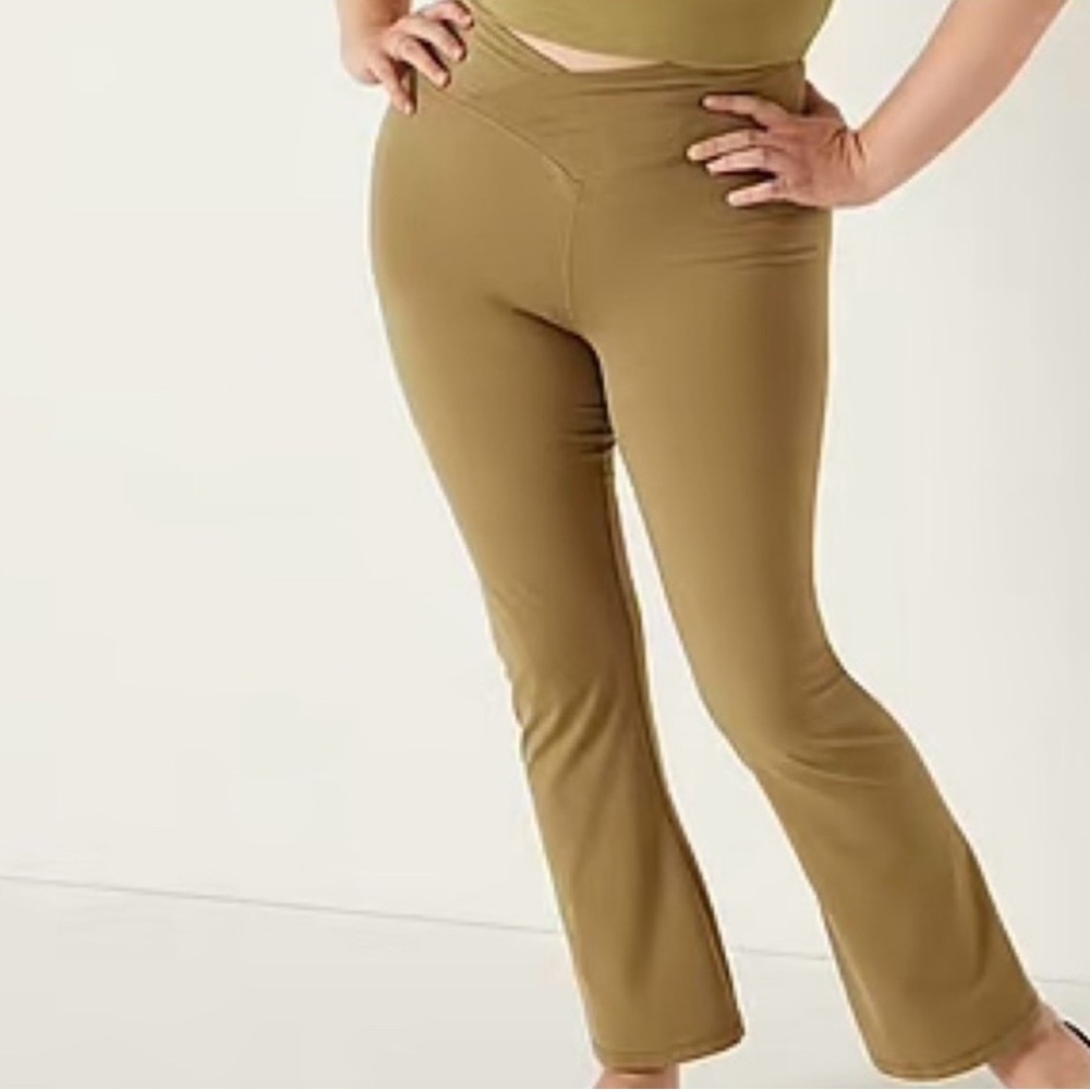PINK Victoria's Secret Yellow Boot Cut Flare Pants